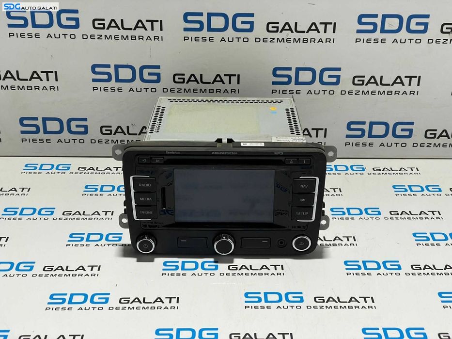 Radio CD Player cu Navigatie GPS Aux Auxiliar RNS 315 cu Bluetooth Skoda Superb 2 2008 - 2015 Cod 3T0035192F [L2715]