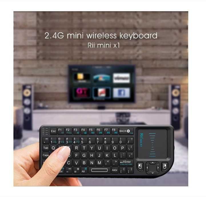 mini tastatura+mouse  - televizor  / laptop  wireless Rii X1