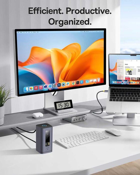 Док станция для MAC Baseus Spacemate 11в1 до 3 мониторов с Displaylink