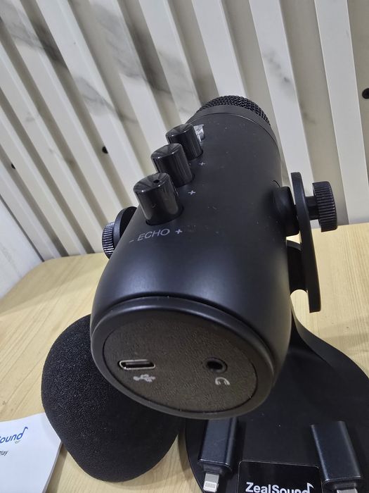 Микрофон ZealSound K66 USB – кондензаторен микрофон за запис, стрийминг и игри