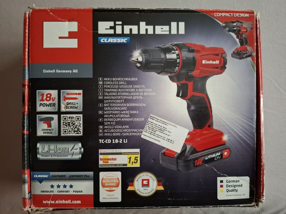 Винтоверт  Бормашина  Einhell  18 v