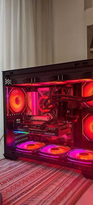 Супер Геймърско PC Ryzen 5 9600X/32Gb D5 6400Mhz G.Skill/1TB SSD/RX 9060XT 16Gb/WiFi&BT/Гаранция