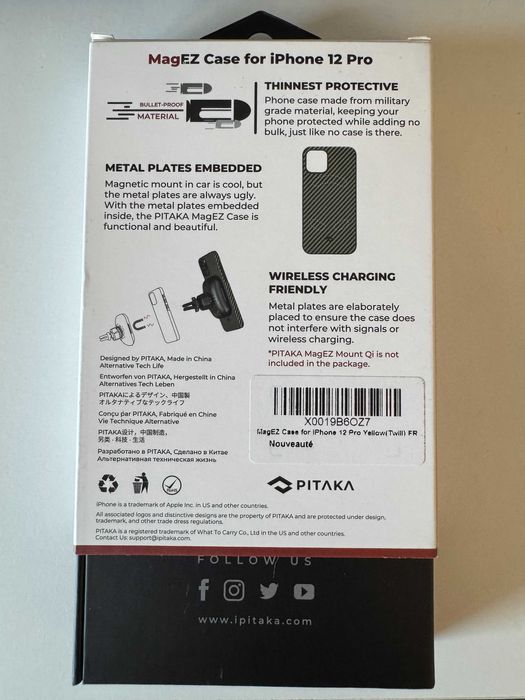 Vand husa Pitaka MagEZ pentru iPhone 12 Pro