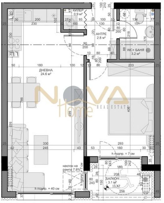 Продава се Двустаен апартамент в Варна, Владислав Варненчик - 65 кв.м за 730 €/кв.м - Снимка #1