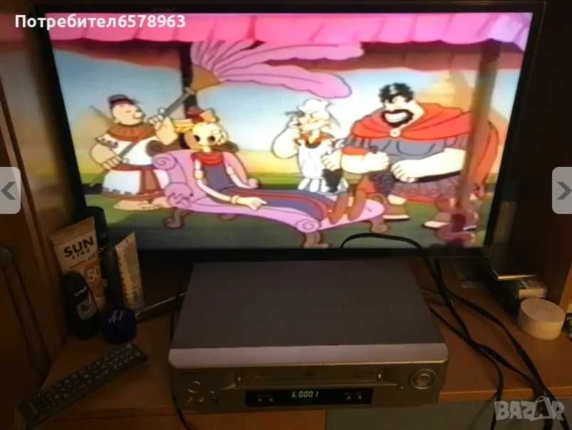 Видео рекордер Samsung с 6 глави VHS + подарък 5 касети
