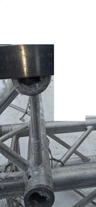 Односкатная крыша, Сцена алюминиевая.