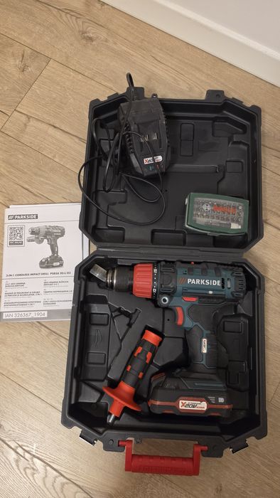 Bormaşină cu percuție Parkside PSBSA 20-Li B2, 20V, 45 Nm