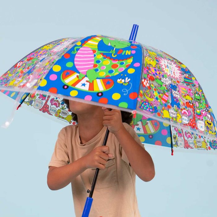 Прозрачни детски чадъри с 4 весели дизайни