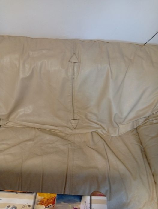 2 canapele,piele naturală 2 locuri