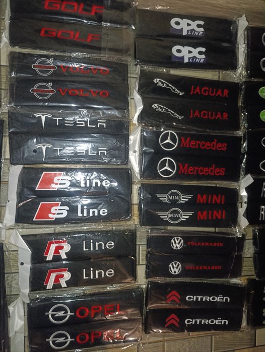 Протектор Авто колани Audi Mercedes, Volkswagen, Golf, S Line R Line, Great Wall, Mini Cooper,Volvo,Tesla,Mazda,Peugeot,Citroen, Ford, Kia, Land Rover