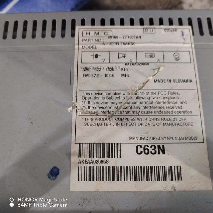 Casetofone originale  auto.