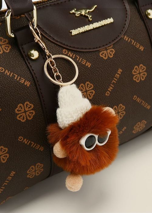 Женская сумка из эко кожи с брелком женский сумочка