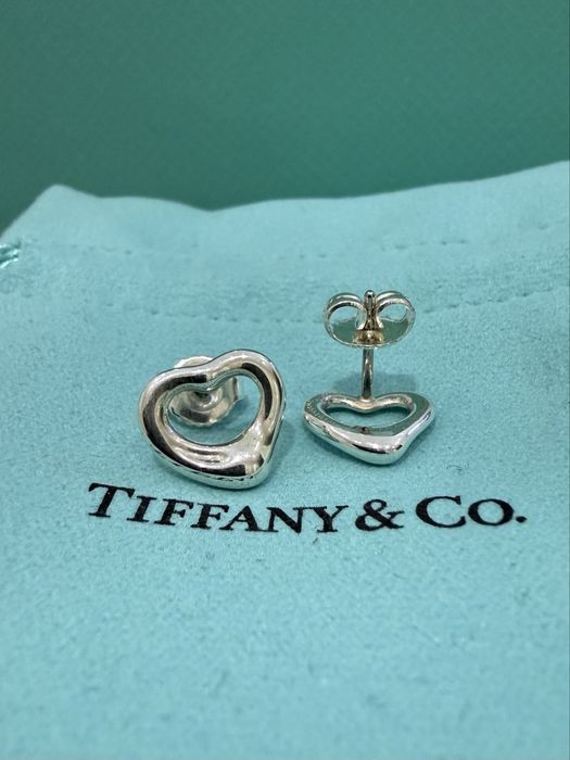NEW Серьги Tiffany & Co Elsa Peretti Open Heart 600201
