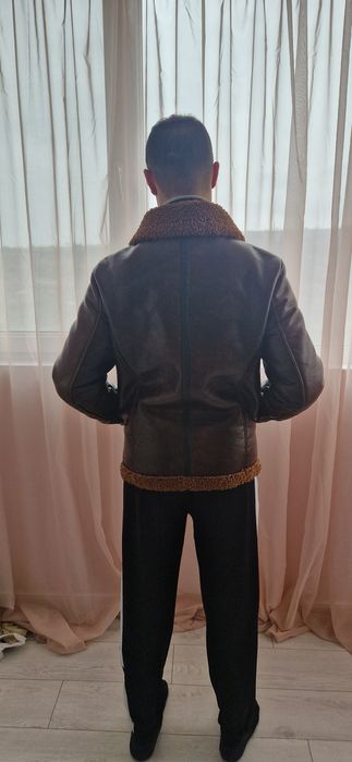 Мъжко кожено яке Zara