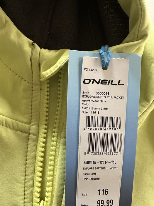 Vand windstopper copii O’Neill Softshell Explore verde, marimea 116