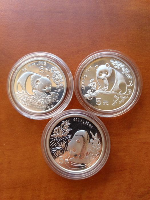 Сребърни монети "China panda", 1 oz, Китай