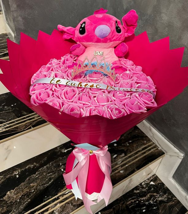 Buchet flori din spuma