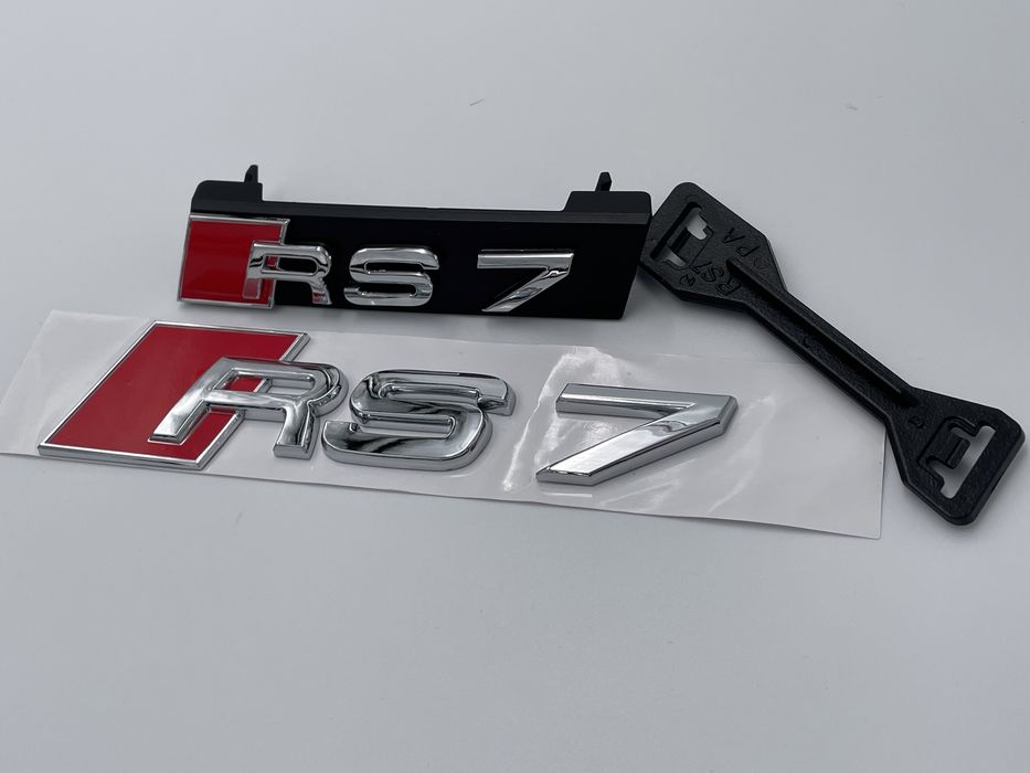 Set Embleme Audi RS7 crom s-line