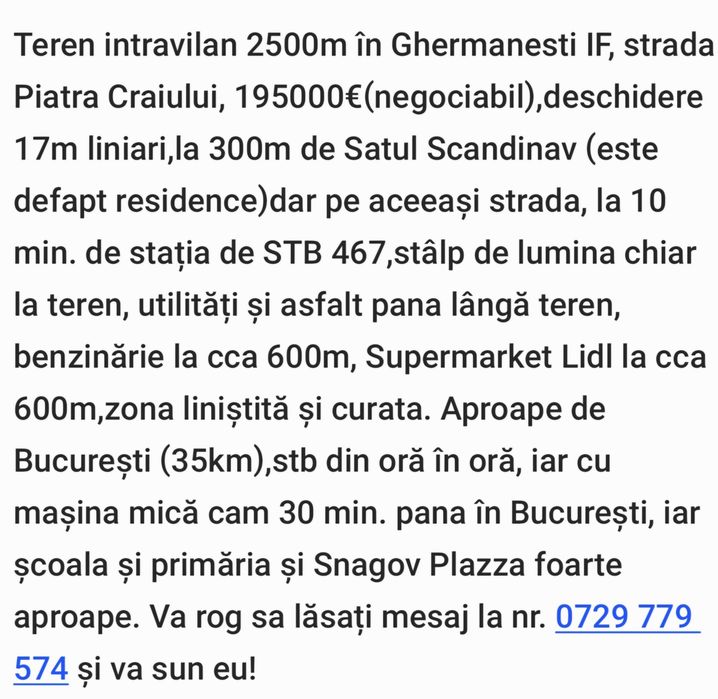 2500m în Ghermanesti IF