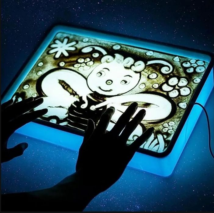 Доска для рисования на песке лайтбокс  творческая развивающая игрушка