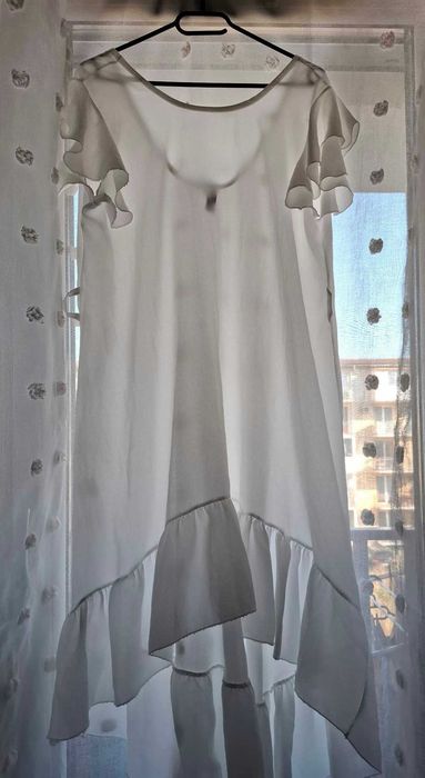 Rochie alba asimetrica - New Collection