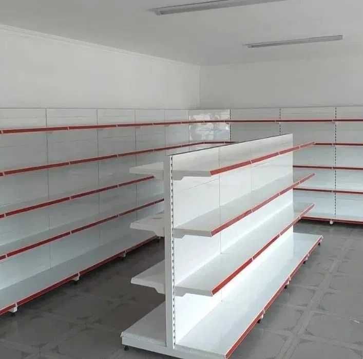 Металлические пристенные Торговые Стеллажи, Витрины Полки для магазина