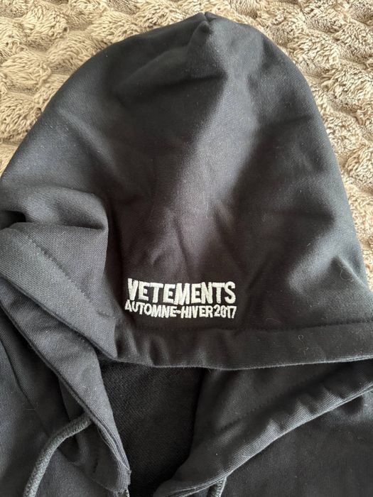 zip hoodie vetements