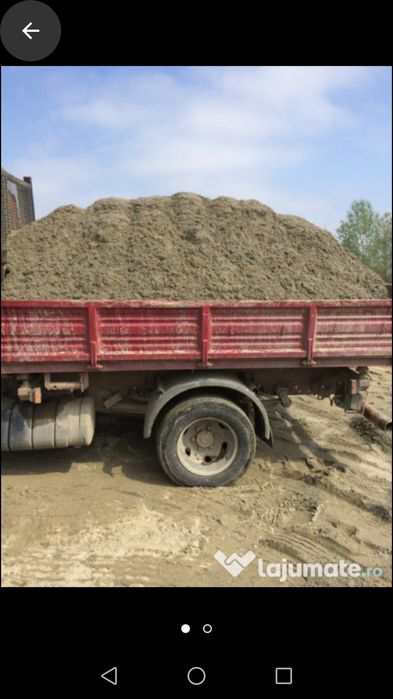 Nisip sortat, sorturi, balast, pamant, ect