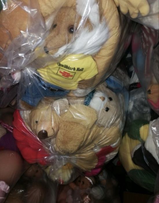 Jucarii din plus SH la sac diverse animale, mascote, kg en gros