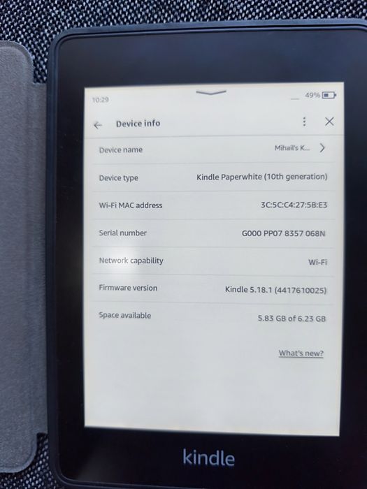 Kindle Paperwhite 10 Generation