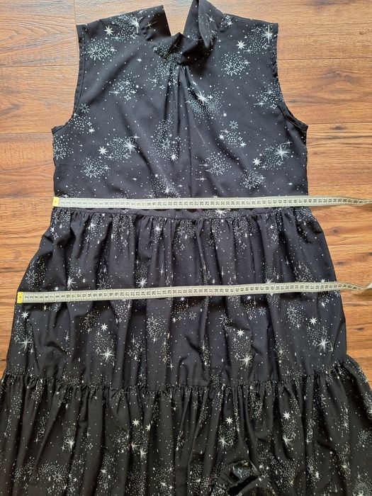 Rochie midi iHeart neagra cu stele
