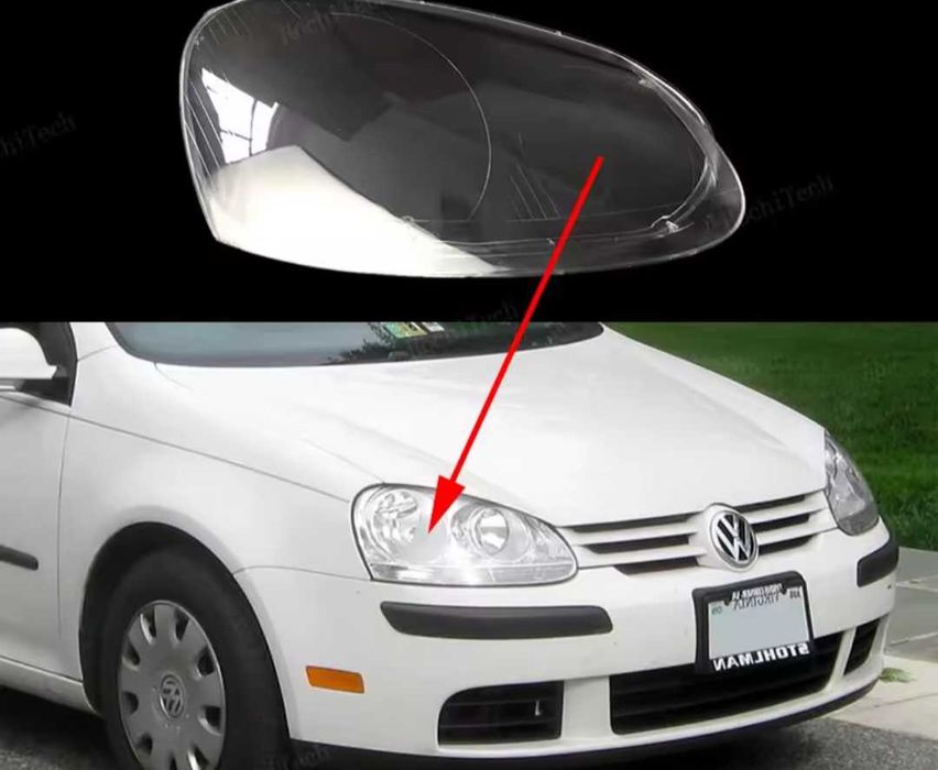 Стъкла за фарове за Volkswagen VW Golf 5 MK5 капаци светлини Фолксваген Голф пластмаси