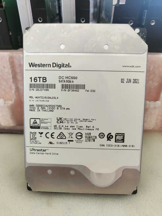 Hard Disk 16TB WD Ultrastar DC HC550 SATA3 Enterprise | Garanție 12 luni