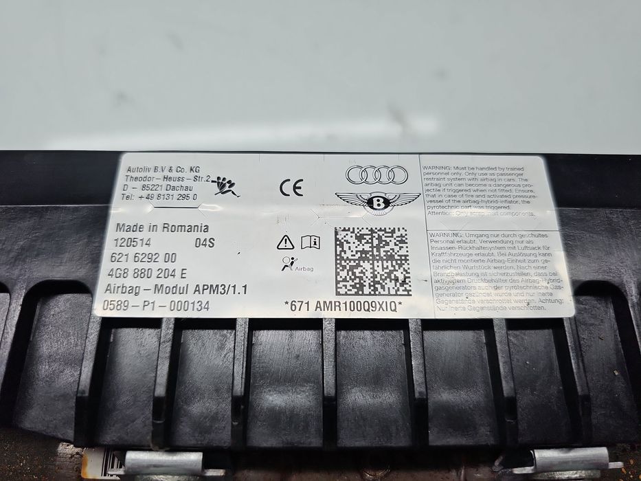 Airbag pasager AUDI A6 (4G2, C7) S-line [Fabr 2012-2017] 4G8880204E