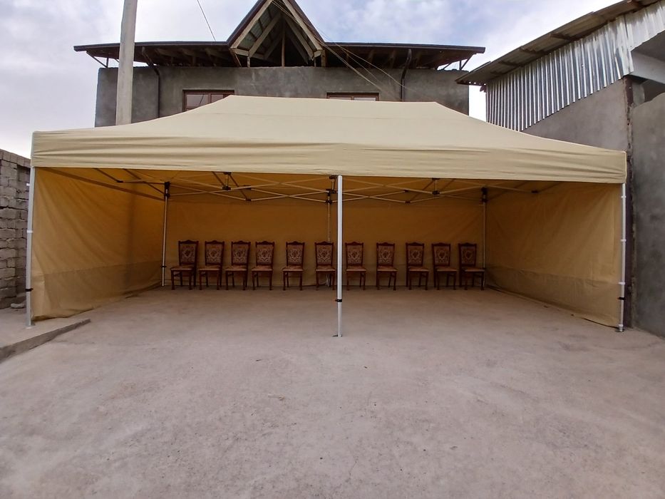 Prakatga stul zontik (4×8) shirma prakatga beriladi. 24/7