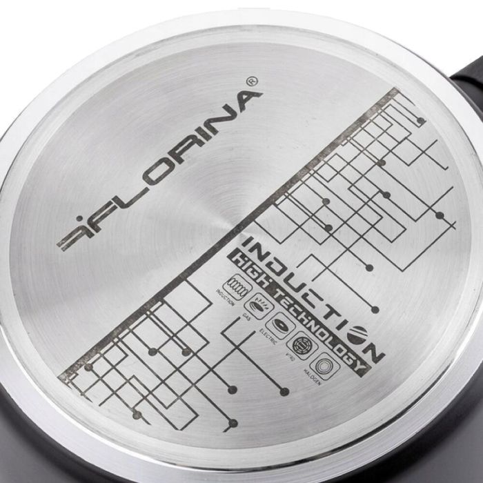 Cratita din aluminiu, cu invelis de marmura, 16cm, 1.1l, Bono, Florina