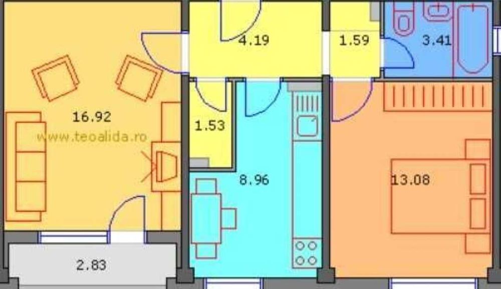 Vand apartament 2 camere Dr. Taberei, sector 6