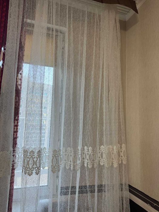 Тюль 2 штуки белая