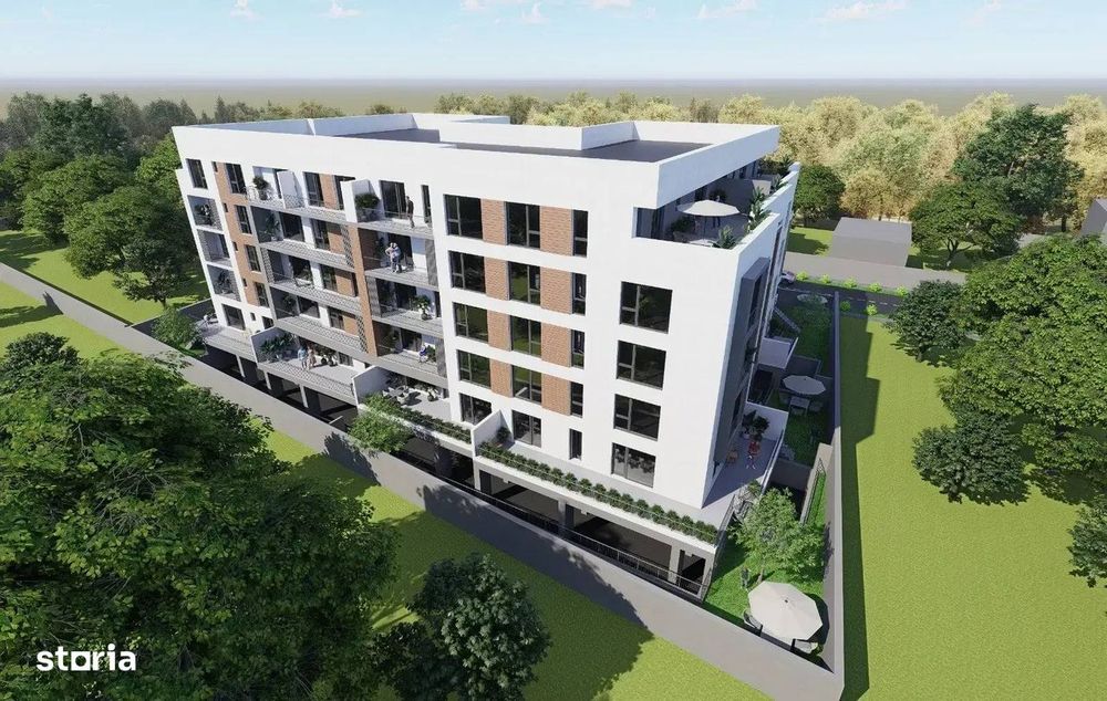 Apartament 2 camere cu gradina proiect nou zona Pallady