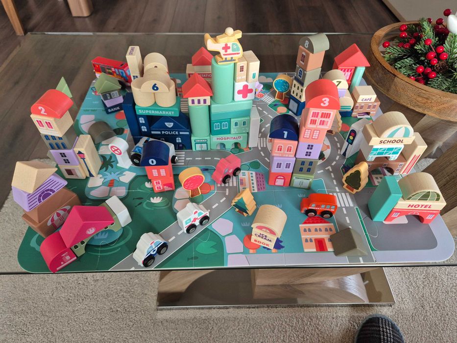 Дървени купчета за редене на град