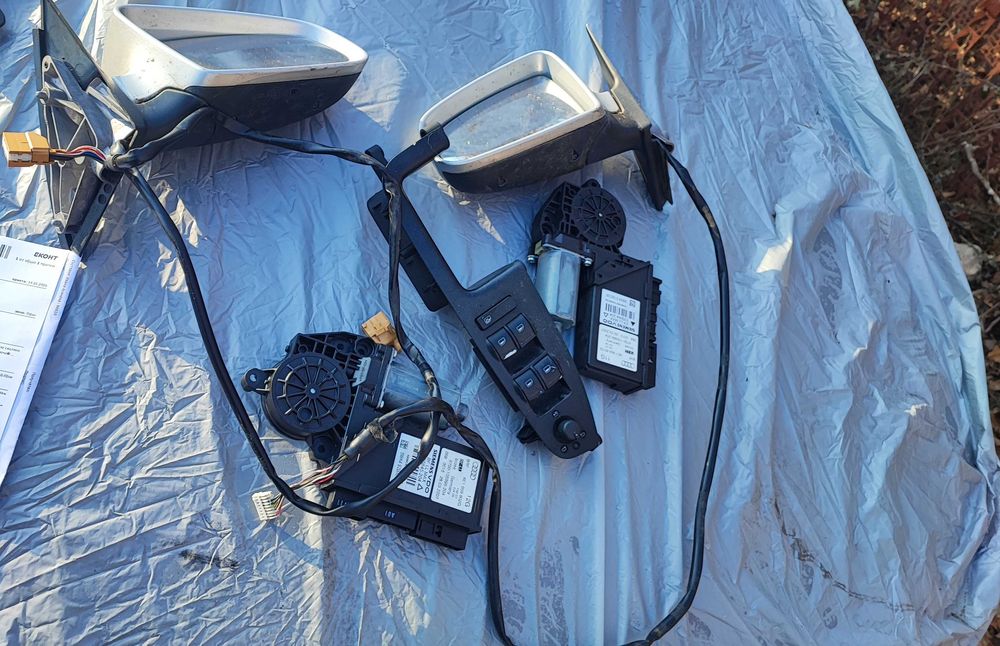 Странични огледала с подгрев и прибиране за Ауди А4 Б6/Б7 (комплект)