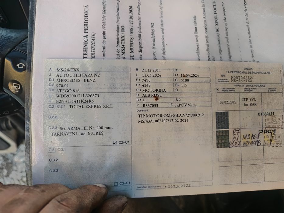 Atego 816 modelul lung