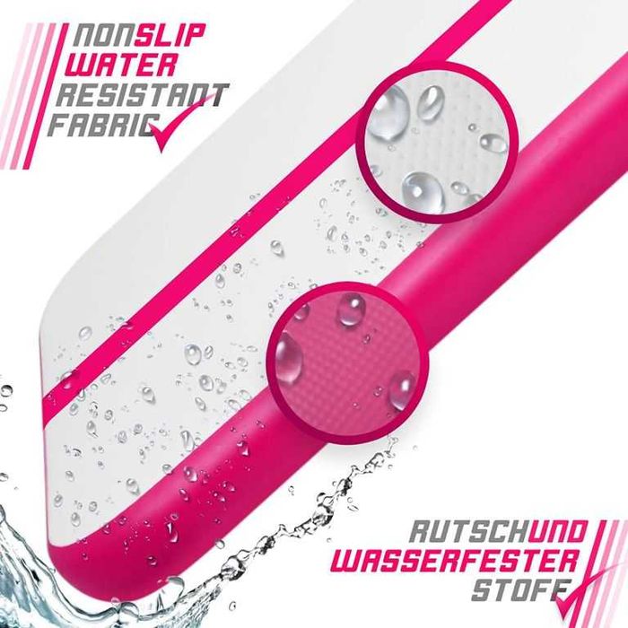 Vand Covor/saltea gonflabil(a) Airtrack 300x100x10 cm - roz