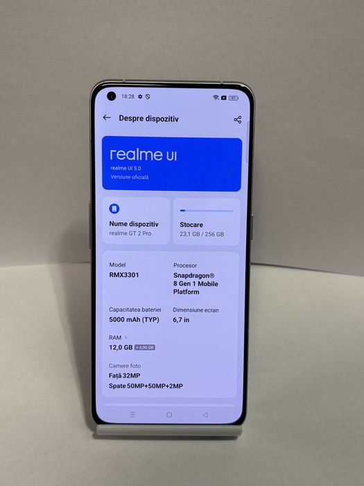 MDM vinde: Realme GT 2 Pro, 256GB, Paper White.