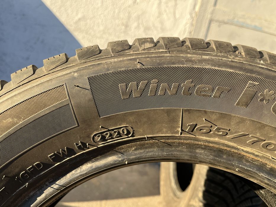 4 бр. зимни гуми 165/70/14 Hankook 6-7 mm DOT 2220