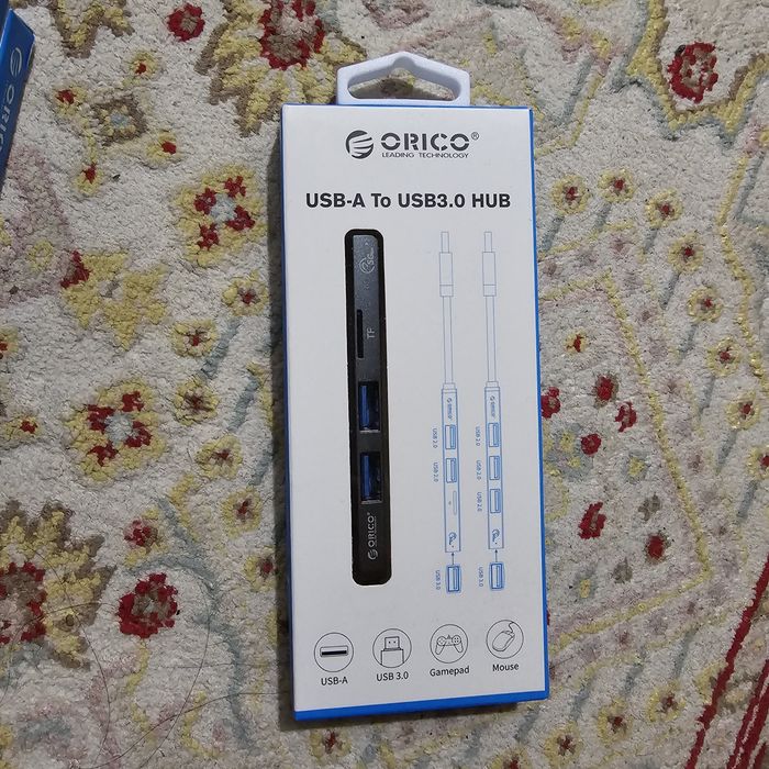 USB HUB 3-port USB 3.0, USB-C Hub 10/100 Mbps,USB-C  LAN connector