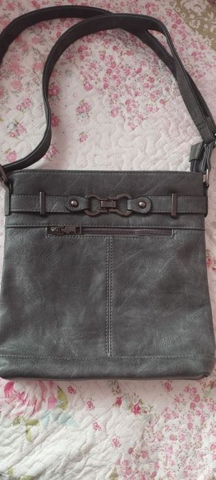 Дамска сива чанта