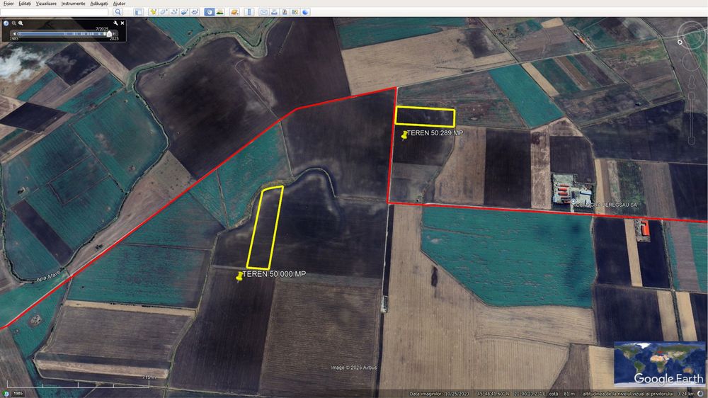 OFERTA teren extravilan 10 ha (11.000€/ha)