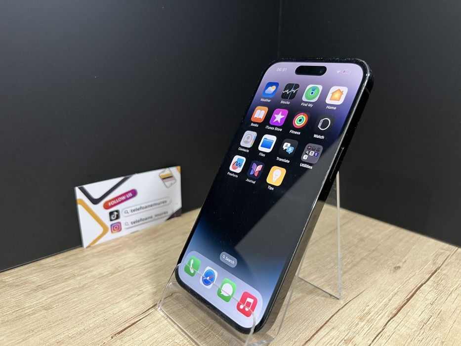 iPhone 14 Pro 256Gb Space Black E-SIM Second-Hand Bun 3 ani garanț