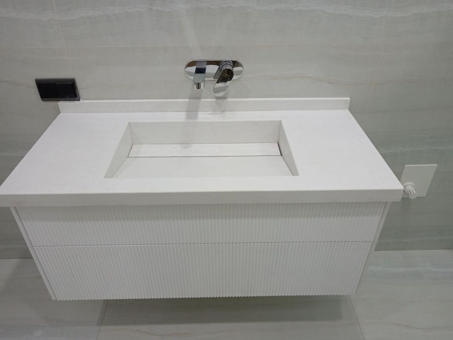 Столешницы из искусственный камень для санузели